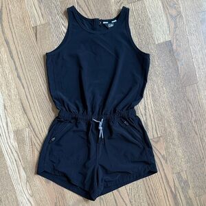 Athleta Girl Black Sleeveless One Piece - Medium/8-10